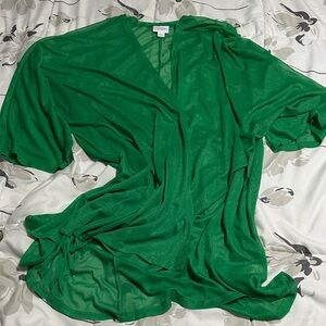 LuLaRoe Vibrant Green Women's Blouse
